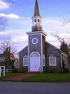 Old Church on the way to beach from our Cape Cod vacation rental