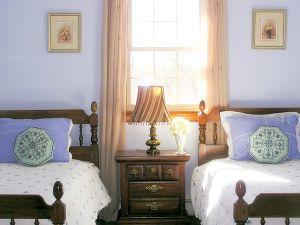 cape cod pet friendly rental :: blue bedroom